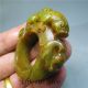 Chinese Natural Ancient Old Hard Jade Jadeite Handcarve No Pendant Ring Bianzhi2 Necklaces & Pendants photo 8