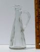 Antique Clear Early American Pattern Glass Cruet Decanter Ribbed Flared Tapered Decanters photo 9