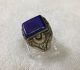 Men ' S Engraved Ring Near Eastern Vintage Medieval Square Lapis Afghan Antique 9 Islamic photo 1