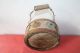 Antique Authentic Primitive Cwe Handmade Canteen Flask Keg Iron Banded. Primitives photo 4