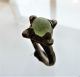 Ancient Bronze Ring With Glass Insert (491). Other Antiquities photo 1