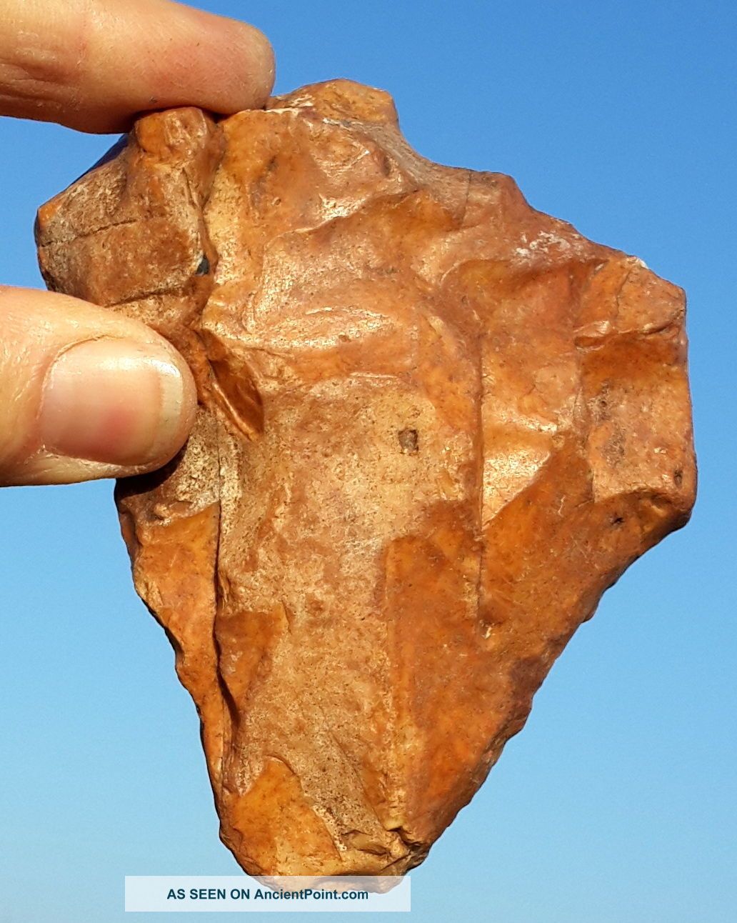 Flint Natural Stone Resemble Hand Axe Tool Neanderthal Paleolithic Mousterian Neolithic & Paleolithic photo