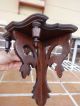 Antique Wood Shelf Victorian 1800 ' S Gothic Revival Walnut Scroll Woodenware Look Other Antique Furniture photo 3