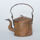 Antique 1800 ' S Copper Gooseneck Tea Kettle Dovetailed Tongue & Groove Bottom Hearth Ware photo 1