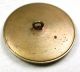 Lg Sz Antique Brass Button Detailed Crane W/ Wings Spread Wide - 1 & 1/4 