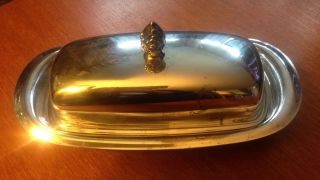 Silverplate Butter Dish By F.  B.  Rogers Silver Co. photo