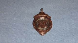 Antqiue/vintage Sterling Silver & Rose Gold Pocket Watch Fob/medal - Chester 13g photo