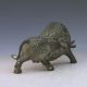 Chinese Bronze Hand - Carved Fierce Buffalo Statue M0005 Other Antique Chinese Statues photo 2