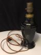 Antique Lamp Bryant 1910 Black Glass 12 Inches Tall Orig Cord Needs Replaced Other Antique Home & Hearth photo 1