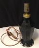 Antique Lamp Bryant 1910 Black Glass 12 Inches Tall Orig Cord Needs Replaced Other Antique Home & Hearth photo 4