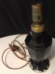Antique Lamp Bryant 1910 Black Glass 12 Inches Tall Orig Cord Needs Replaced Other Antique Home & Hearth photo 7
