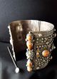 Morocco – Amazigh Solid Silver Berber Bracelet /cuff With Enamels & Co Jewelry photo 2