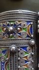 Morocco - Amazigh Berber Bracelet In Silver With Enamels And Coral Jewelry photo 6