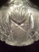 American Brilliant Period Antique Cut Crystal Carafe,  Mat,  Fan Pattern Decanters photo 5