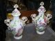 Antique Pair Chelsea Gold Anchor Lidded Vases 18thc Porcelain Exc Cond Figurines photo 1