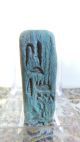 Antique Egyptian Limestone Seal Plaque With Sobek Figure And Hieroglyphs Egyptian photo 5