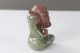 China Handmade Yixing Red Stoneware Ceramic Statue - Damo H929 Other Antique Chinese Statues photo 2