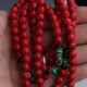 Chinese Collectibles Handwork Old Red Coral Bead Necklace G537 Necklaces & Pendants photo 2