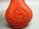 Wonderful Chinese Natural Aka Red Coral Carved Bat & Character Snuff Bottle Snuff Bottles photo 1