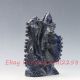 100 Natural Lapis Lazuli Hand - Carved Fish&lotus Statue Xz368 Other Antique Chinese Statues photo 3