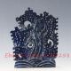 100 Natural Lapis Lazuli Hand - Carved Fish&lotus Statue Xz368 Other Antique Chinese Statues photo 4