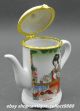 91mm Chinese Colour Porcelain Woman Guzheng Music Teapot Toothpick Box Boxes photo 3
