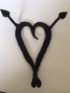 Antique Vintage Hand Forged Iron Heart Trivet Plant Stand Display Trivets photo 1
