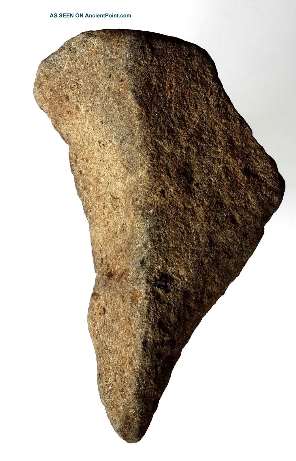 183 Gr Acheulean Lava Stone Hand Borer Neanderthal Paleolithic Tool Neolithic & Paleolithic photo