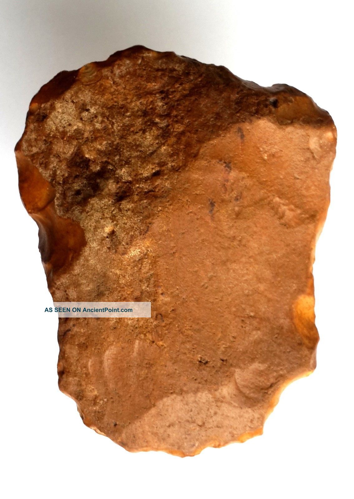 222gr Acheulean Flint Slim Scraper Axe Neanderthal Paleolithic Neolithic & Paleolithic photo