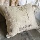 Primitive Vintage Grain Sack Throw Pillow Patchy Worn Grungy Farmhouse Decor Primitives photo 2