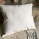 Primitive Vintage Grain Sack Throw Pillow Patchy Worn Grungy Farmhouse Decor Primitives photo 4