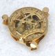 Vintage Maritime West London Antique Brass Sundial Triangular Compass Replica Compasses photo 2