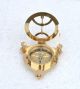 Vintage Maritime West London Antique Brass Sundial Triangular Compass Replica Compasses photo 3