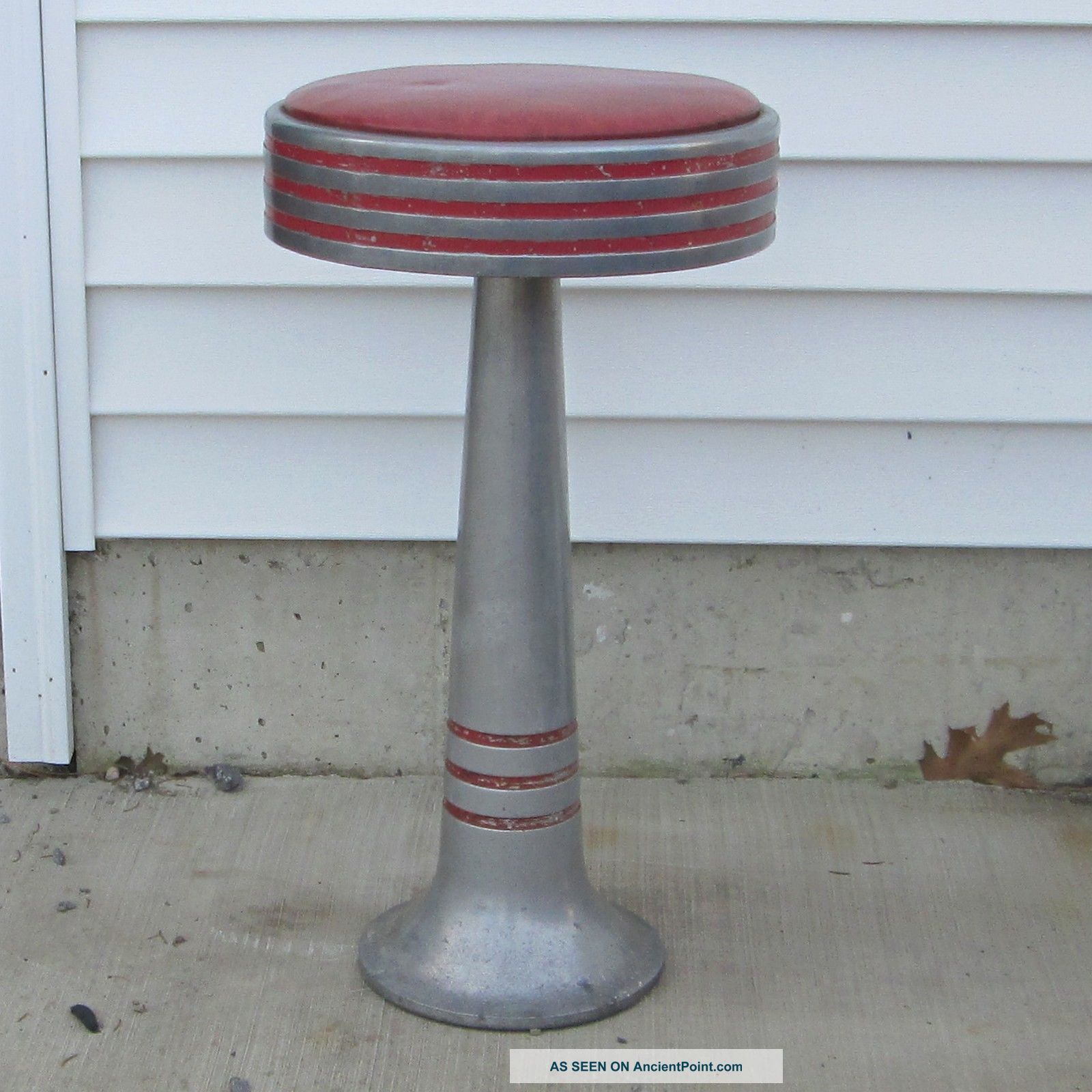 Vintage Ice Cream Parlor Or Diner Stool,  Classic Mid Century Design Post-1950 photo
