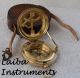 Nautical Handmade Antique Vintage Brass Gift Pocket Push Button Sundial Compass Compasses photo 1