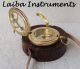 Nautical Handmade Antique Vintage Brass Gift Pocket Push Button Sundial Compass Compasses photo 3