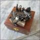 Brass Collectible Antique Maritime Sextant Astrolabe W Wooden Box Navigational Sextants photo 1