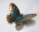 Antique Karl Ens Germany Small Porcelain Gold Green Colored Butterfly Figurine Figurines photo 2