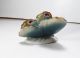Antique Karl Ens Germany Small Porcelain Gold Green Colored Butterfly Figurine Figurines photo 4