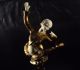 Antique Art Nouveau Dancer Bronze Biscuit Marble Sculpture Statue Figure See Art Nouveau photo 9