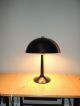 Black Mid Century Modern Mushroom Table Lamp Aluminum Shade Mid-Century Modernism photo 1