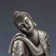 Collectible Chinese Silver Copper Handwork Seated Buddha Statues Buddha photo 1