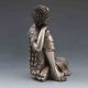 Collectible Chinese Silver Copper Handwork Seated Buddha Statues Buddha photo 4