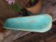 Wood Hand Hewn Dough Bowl - Trencher - Mexico - Blue - Rustic - Primitive - Farmhouse Primitives photo 1