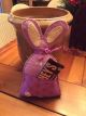 Primitive Wool Felt Easter Bunny Bowl Filler Ornie Gift Card Holder Goodie Bag Primitives photo 3