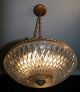 Antique Glass Art Deco Light Fixture Ceiling Chandelier Custom Built Chandeliers, Fixtures, Sconces photo 5