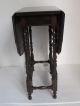 Antique Small English Drop Leaf Gate Leg Tea Table 1800-1899 photo 2