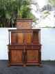 Large Tall French Cabinet Breakfront Wall Unit 7065 Post-1950 photo 1