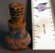 Antique Chinese Silk Gold Couching Apothecary Herb Snuff Mortar Pestle Bottle Robes & Textiles photo 4