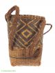 Kuba Basket Lidded With Strap Handwoven Congo African Art Was $99 Other African Antiques photo 1